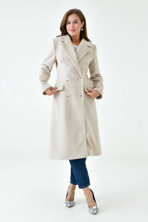 Women's Wool Coat with Collar VLN713001 - 3