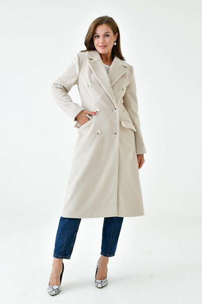 Women's Wool Coat with Collar VLN713001 - 5