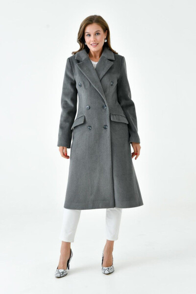 Women's Wool Coat with Collar VLN713001 - 1