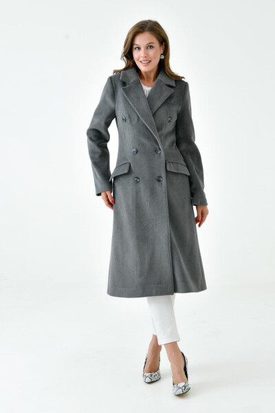 Women's Wool Coat with Collar VLN713001 - 2