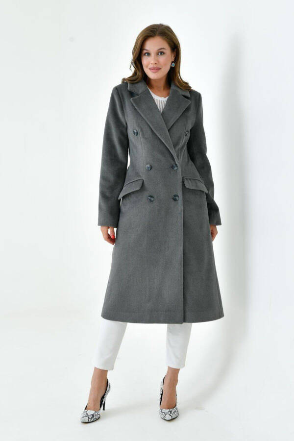 Women's Wool Coat with Collar VLN713001 - 4