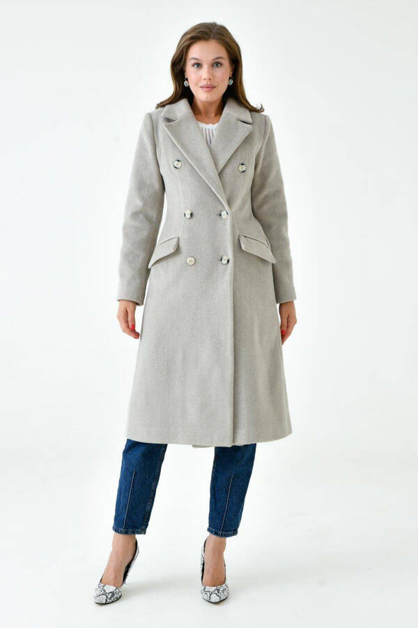 Women's Wool Coat with Collar VLN713001 - 1