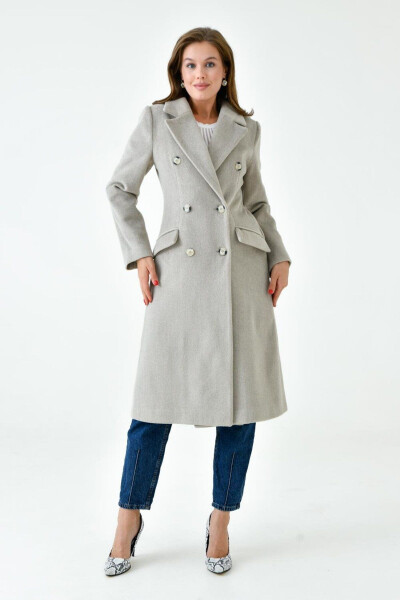 Women's Wool Coat with Collar VLN713001 - 2