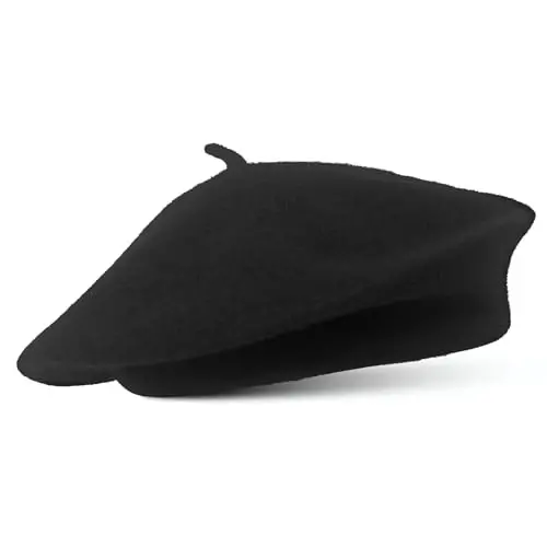 Women's Wool French Beret – Stylish, Chic & Cozy Parisian Unisex Hat for All Seasons - 6