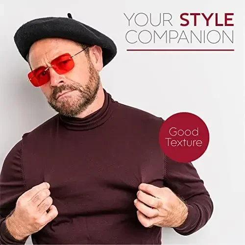 Women's Wool French Beret – Stylish, Chic & Cozy Parisian Unisex Hat for All Seasons - 3