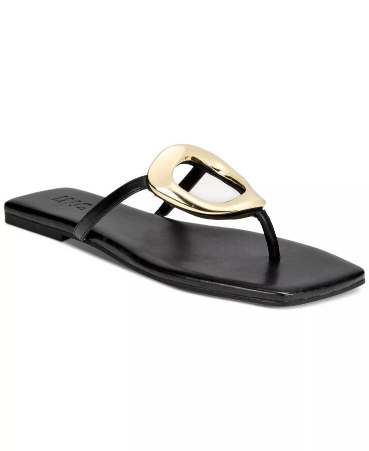 Women's Yadira Flat Sandals, Created for Modazone Black - 6