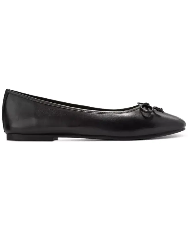 Women's Yara Soft Ballet Flats-Black Leather - 2