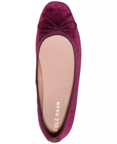 Women's Yara Soft Ballet Flats Wine Velvet - 4