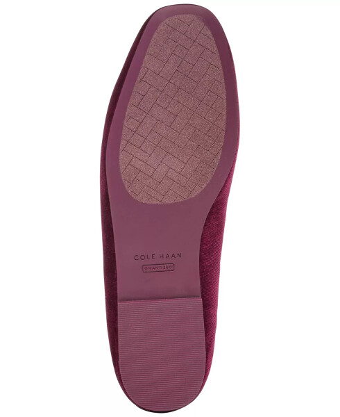 Women's Yara Soft Ballet Flats Wine Velvet - 5