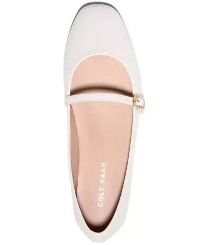 Women's Yelena Mary Jane Ballets Flats - Ivory Leather - 3