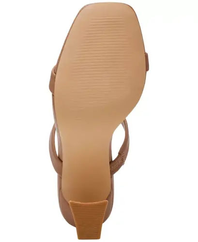Women's Yorke Two-Band Square-Toe High-Heel Dress Sandals - 5