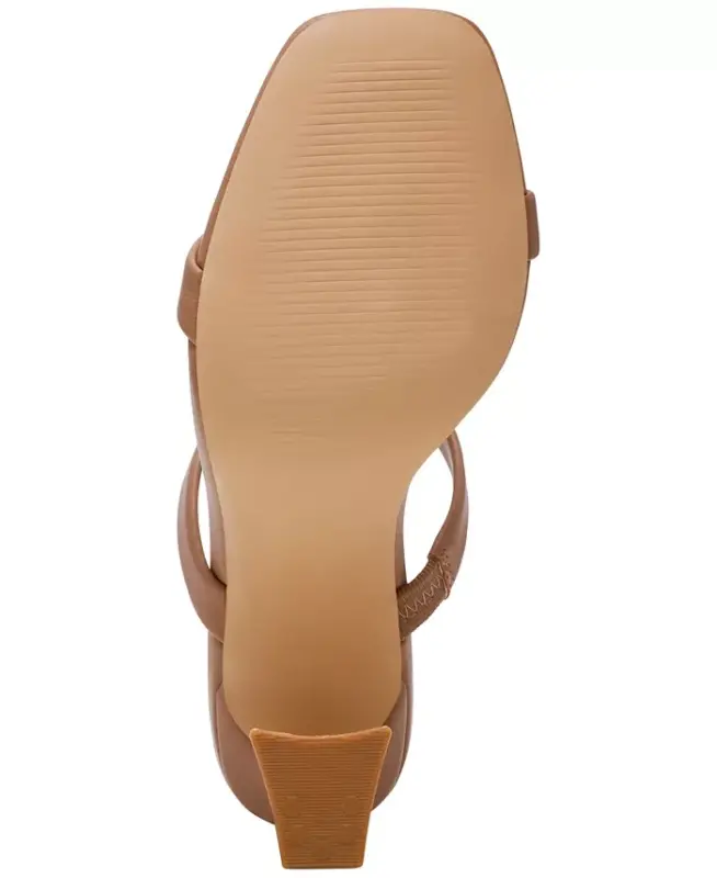 Women's Yorke Two-Band Square-Toe High-Heel Dress Sandals - 5