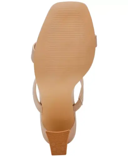 Women's Yorke Two-Band Square-Toe High-Heel Dress Sandals - Blush - 5