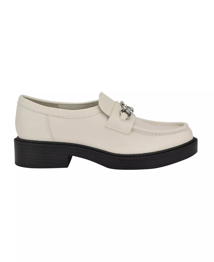 Women's Zinna Almond Toe Casual Embellished Loafers Ivory - 2