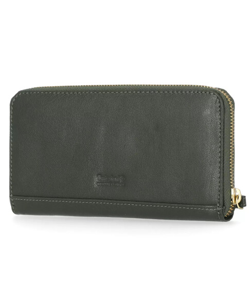 Women's Zip Around Wallet with Wristlet Strap Olive - 4