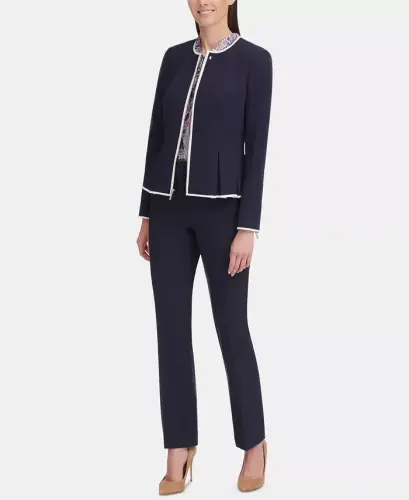 Women's Zip-Front Peplum Jacket - 4