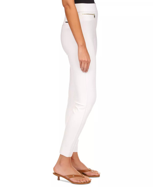 Women's Zip-Pocket Pull-On Trousers White - 4