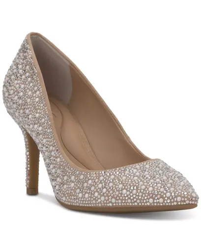 Women's Zitah Embellished Pointed Toe Pumps, Created for Modazone - 1