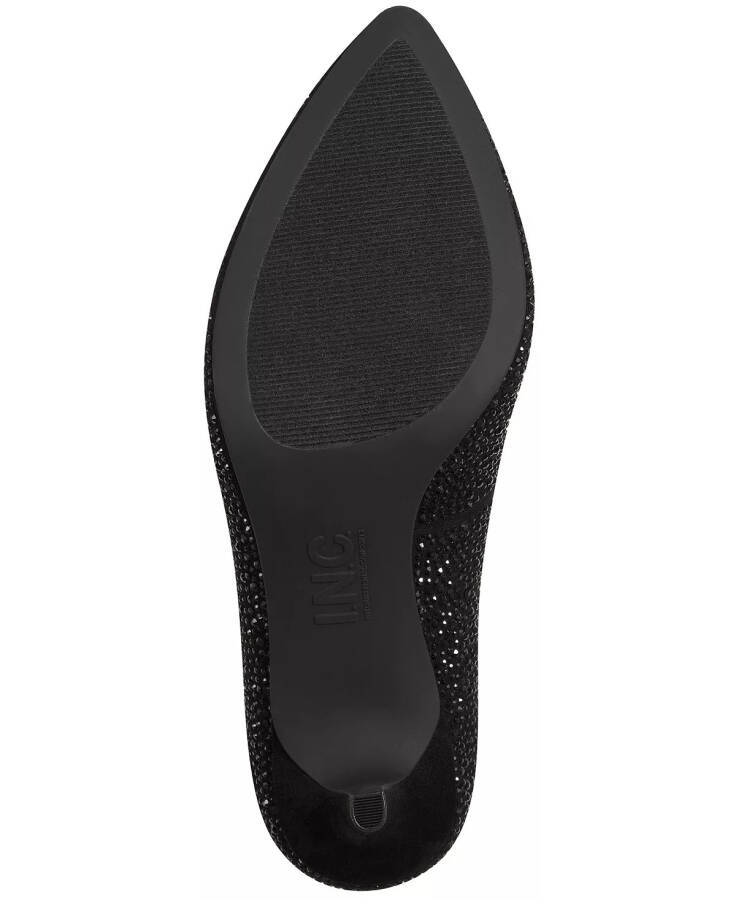 Women's Zitah Embellished Pointed Toe Pumps, Created for Modazone Black Bling - 5