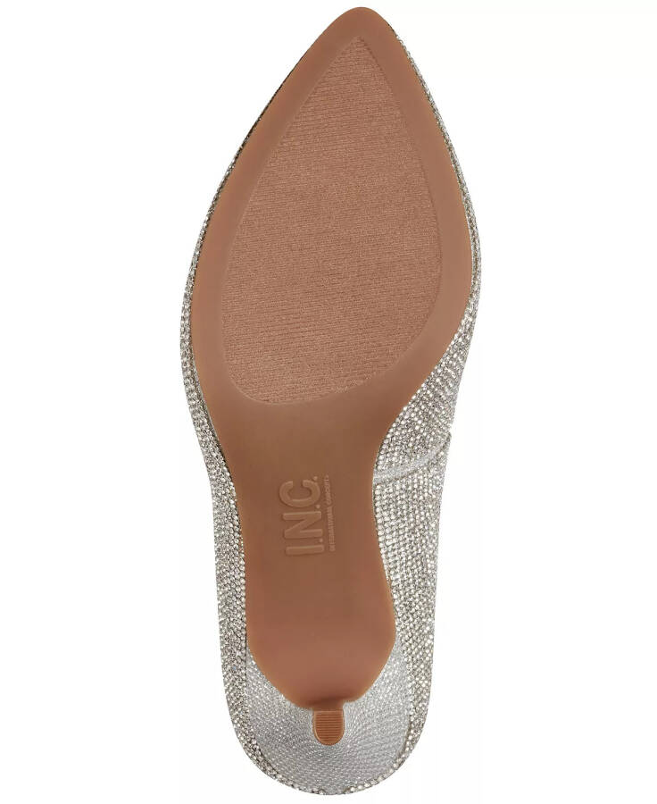 Women's Zitah Embellished Pointed Toe Pumps, Created for Modazone Silver Crystal - 5