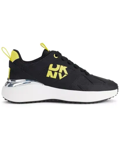 Women's Zofi Lace-Up Sneakers - Black/Yellow - DKNY (1)