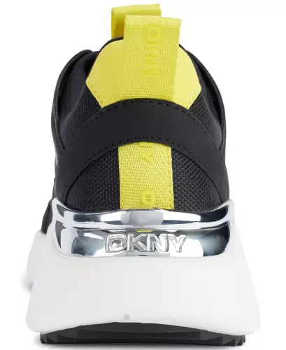 Women's Zofi Lace-Up Sneakers - Black/Yellow - 3