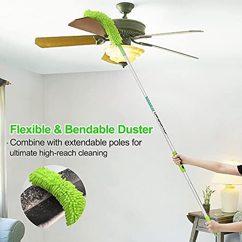 Wontolf 62'' Car Wash Brush with Long Handle Chenille Microfiber Car Wash Mop Mitt Car Cleaning Kit Windshield Window Squeegee Car Duster Microfiber Towels Wheel Tire Brush for Cars RV Truck Boat - 5