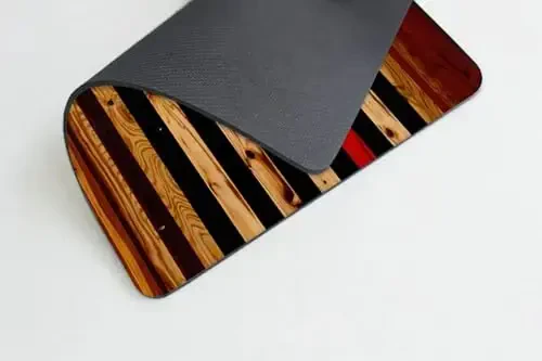 Wood American Flag Mouse pad Customized Mousepad Non-Slip Rubber Base Mouse Pads for Computers Laptop Office Desk Accessories Mouse pad - 3