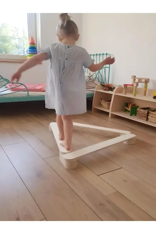Wood Balance Beam, Balance Board, Kids Activity Toy - WUDIE