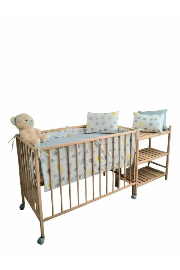 Wood Master %100 yog'och 1-sinf qayin beshik - 5