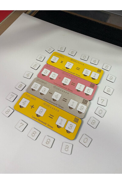 Wooden Addition - Subtraction - Multiplication - Division Operations Set - 24