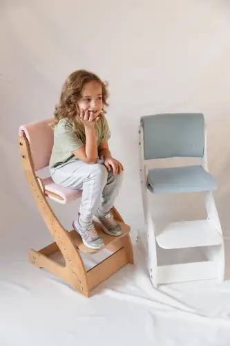 Wooden Adjustable High Chair - 4