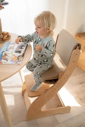 Wooden Adjustable High Chair - 8