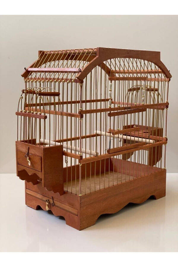 Wooden Bird Cage - 1