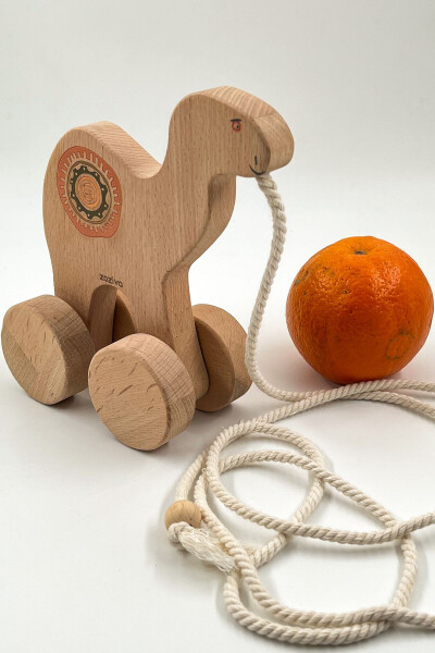 Wooden Camel Toy, Small Wooden Playmate, Pull Toy - 1