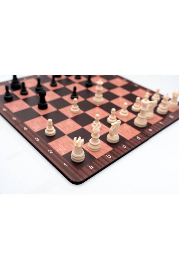 Wooden Chess Box Game Portable Travel Packaged Midi Chess - 3