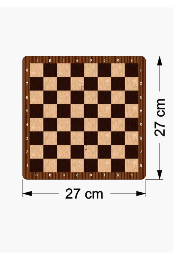 Wooden Chess Box Game Portable Travel Packaged Midi Chess - 5