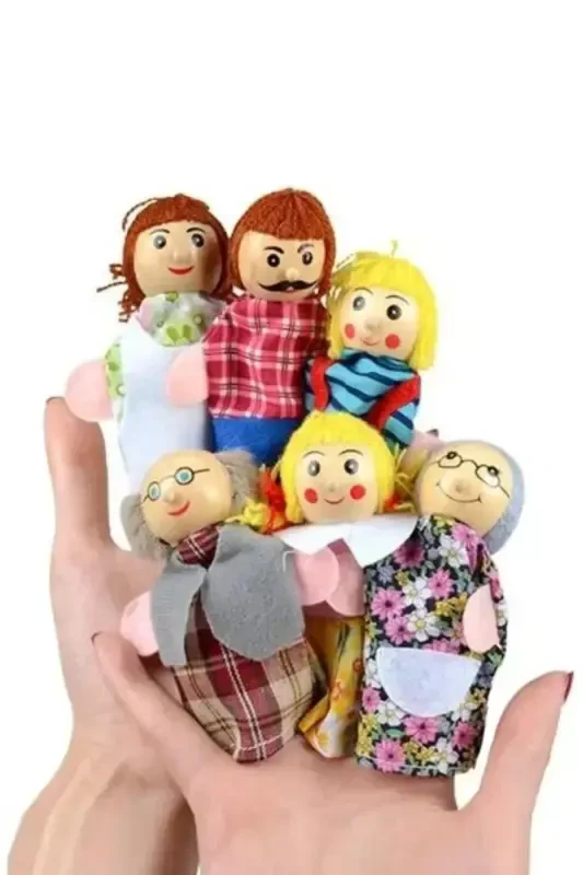 Wooden Doll Family Set - 6 Pieces - Waldorf - 2