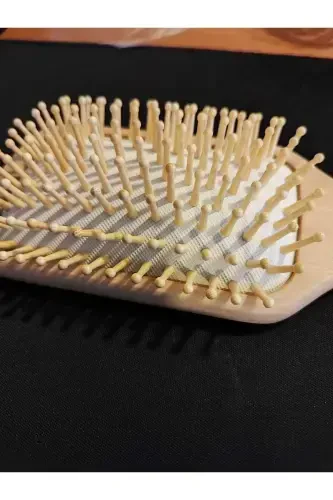Wooden Hair Brush with Bamboo Tip Wooden Comb - 3