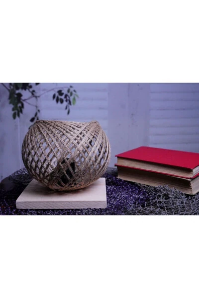 Wooden Lampshade Jute Wicker Head Lamp - İMZA HOME (1)