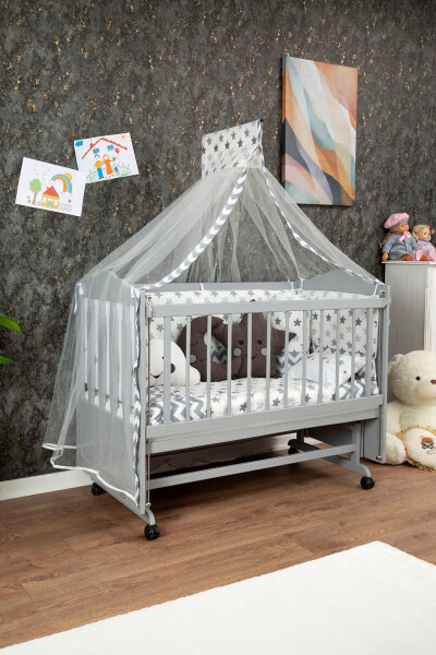Wooden Mdf Beside Crib, 60x120 4 Level Lacquered - BABY (1)