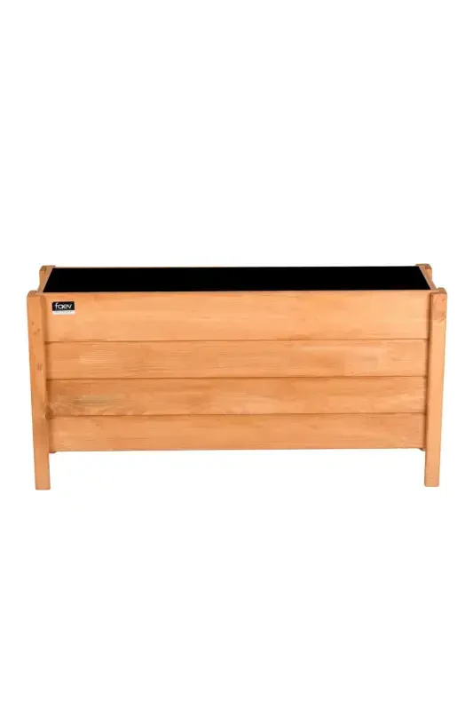 Wooden Outdoor Planter Decorative Pot Large Size Ready Assembled 100cm X 30cm Height 50cm-Light Oak - 3