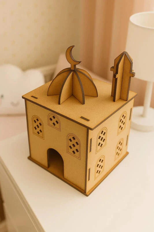 Wooden Paintable Model Toy and Painting Set, Wooden Puzzle Toy - 1