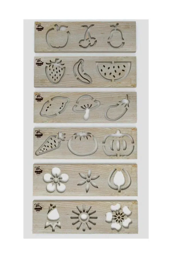 Wooden Plant Drawing Stencils - 3