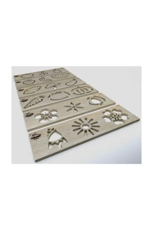 Wooden Plant Drawing Stencils - 3