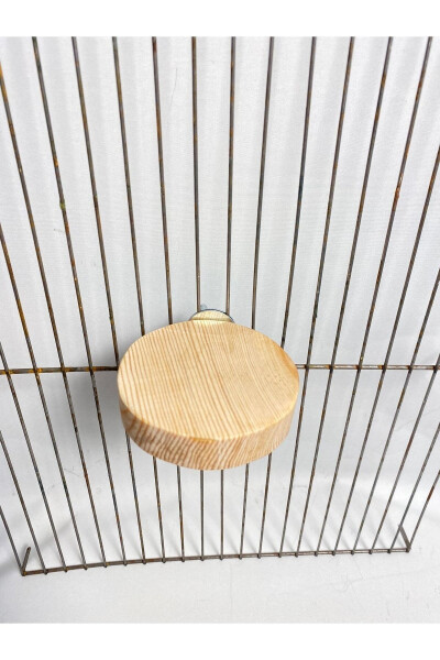 Wooden Slice Bird Perch - NOTREMONDEPET (1)