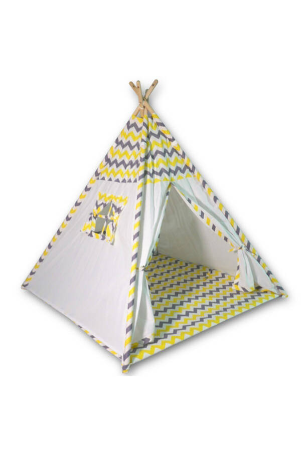Wooden Indian Cotton Play Tent - 1