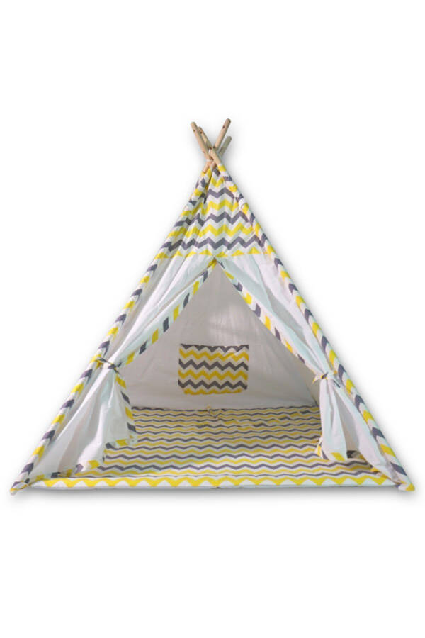 Wooden Indian Cotton Play Tent - 2