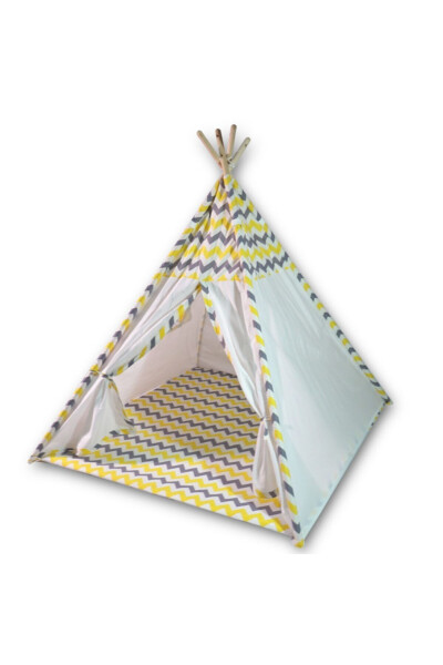 Wooden Indian Cotton Play Tent - 3