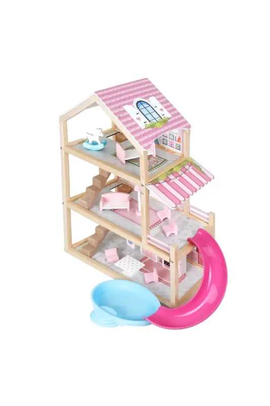 Wooden Toy Slide Children's Playhouse - T2010 - 5